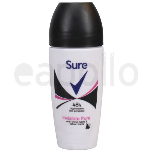 Sure 48h Dry Protection Anti-Perspirant - Invisible Pure 50ml 