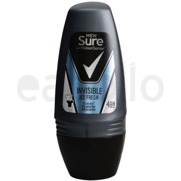 Sure Men's Roll On 48h Anti-Perspirant - Invisible ICE Fresh 50ml 