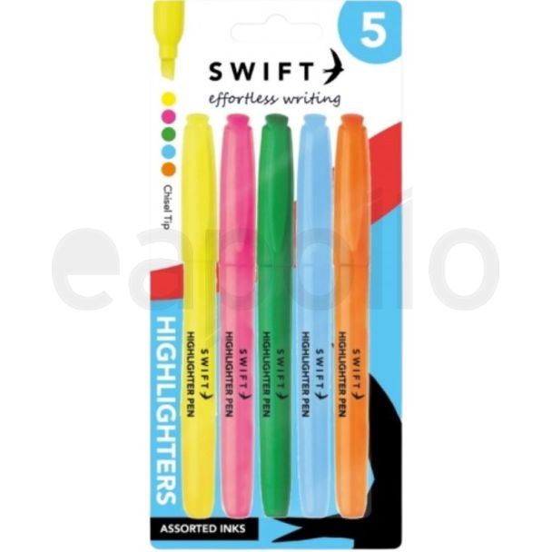 Swift Highlighter Pens 5 Pack