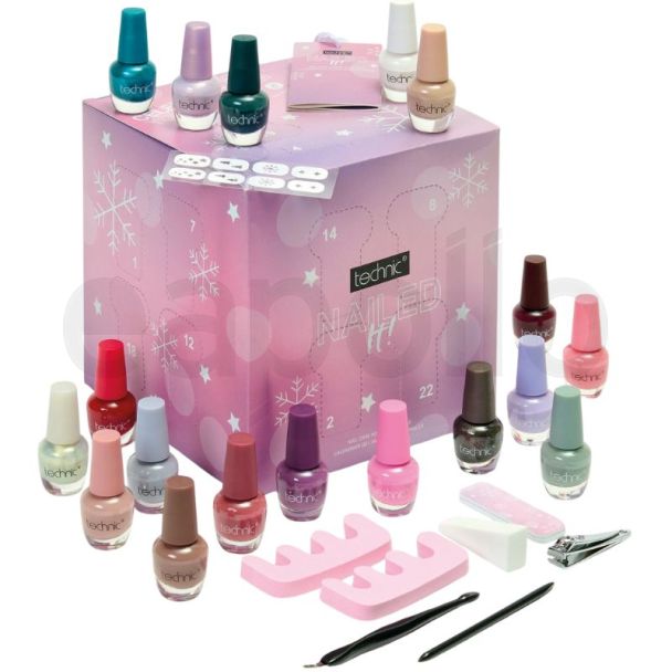 Technic "Nailed" Nail Care 24 Day Advent Calendar Christmas Gift Set