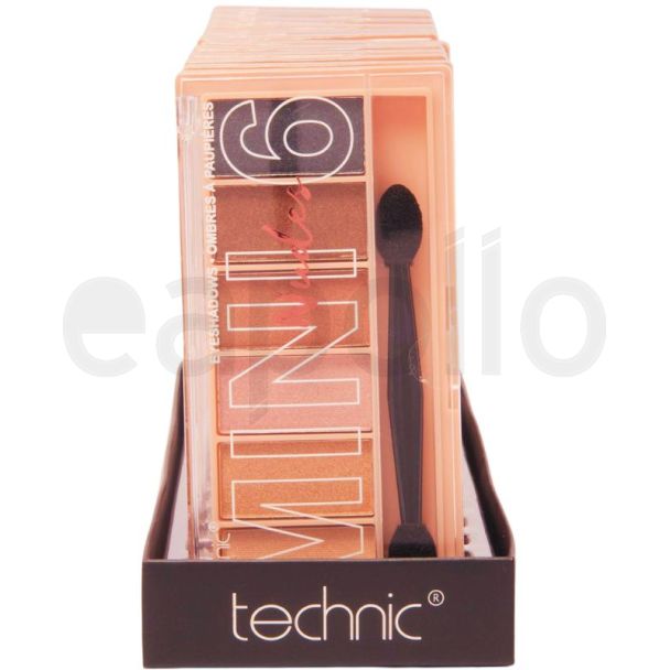 Technic Eyeshadow Mini 6 Eyeshadow Palettes - Bronze