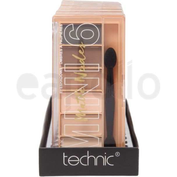 Technic Eyeshadow Mini 6 Eyeshadow Palettes - Matte Nudes