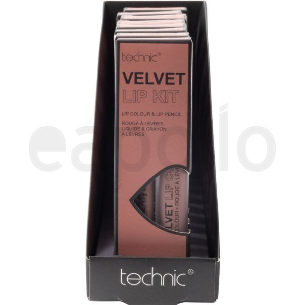 Technic Velvet  Lip Kit - Iced Mocha (Lip Colour & Lip Pencil)