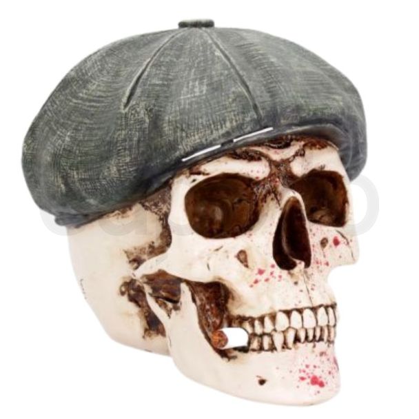 The Boss' Skull Wish Flatcap Ornament - 18.5cm