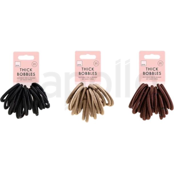 Thick Elastic Hair Bobbles – Assorted