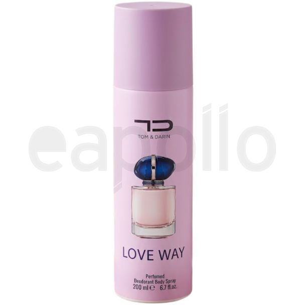 Tom & Darin Ladies Perfumed Body Spray 200ml - Love Way 