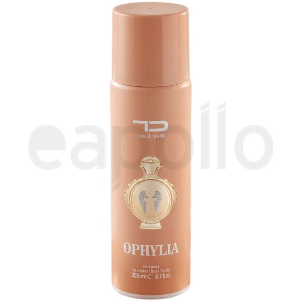 Tom & Darin Ladies Perfumed Body Spray 200ml - Ophylia (Exp - 12/29) 