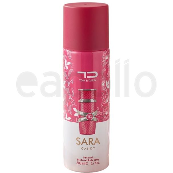 Tom & Darin Ladies Perfumed Body Spray 200ml - Sara Candy 