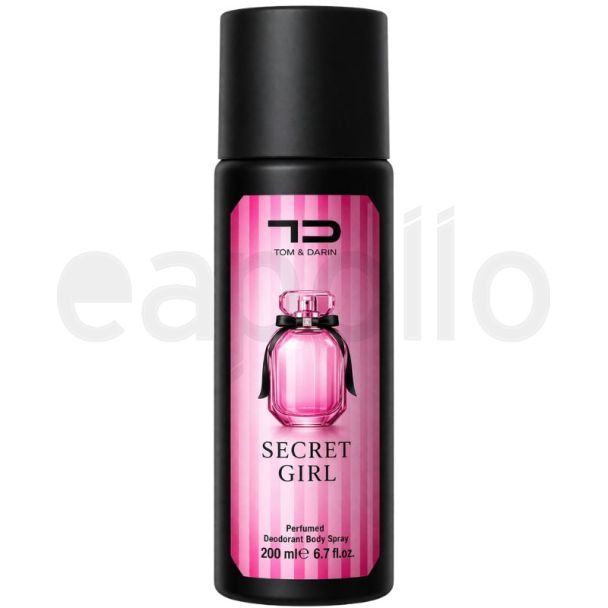 Tom & Darin Ladies Perfumed Body Spray 200ml - Secret Girl 