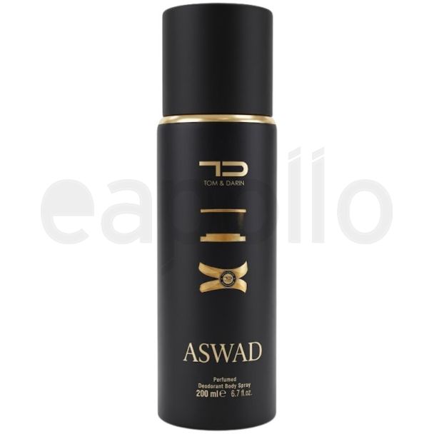 Tom & Darin Men's Perfumed Body Spray 200ml - Aswad 