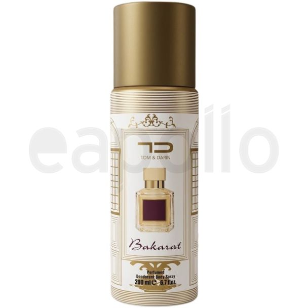 Tom & Darin Men's Perfumed Body Spray 200ml - Bakarat