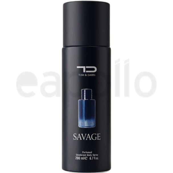 Tom & Darin Men's Perfumed Body Spray 200ml - Savage