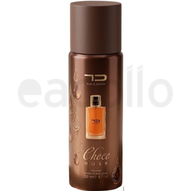 Tom & Darin Unisex Perfumed Body Spray 200ml - Choco Musk