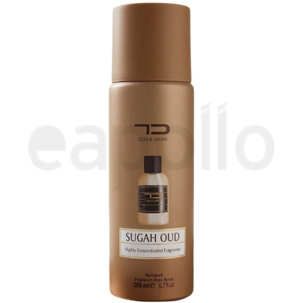 Tom & Darin Unisex Perfumed Body Spray 200ml - Sugah Oud 