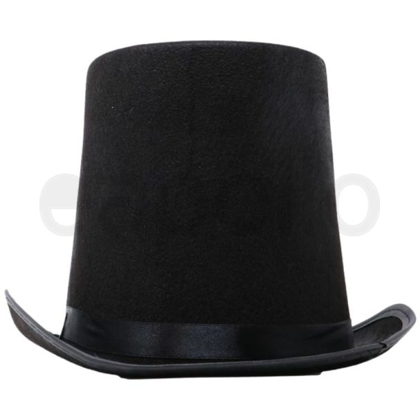 Top Hat for Adults - Black - 20cm