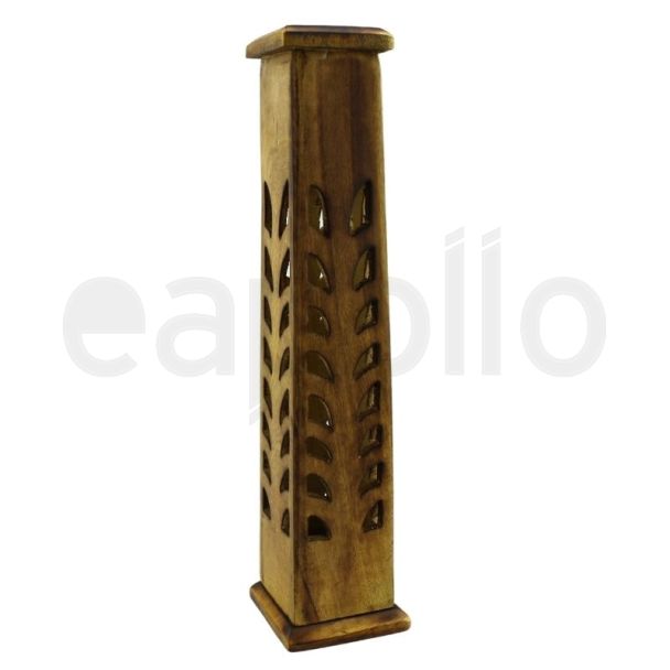 Sheesham Wood Ashcatcher Incense Sticks Tower Burner 