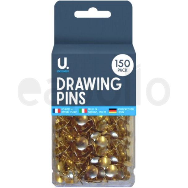 U. Drawing Pins 150 Pack