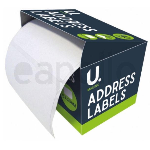 U. Mailing Address Labels on Roll in CDU 140 Labels