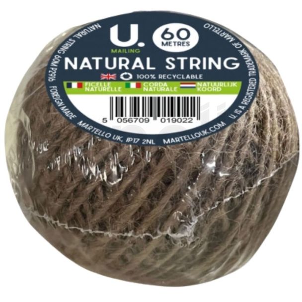U. Mailing Natural String - 60 Metres 