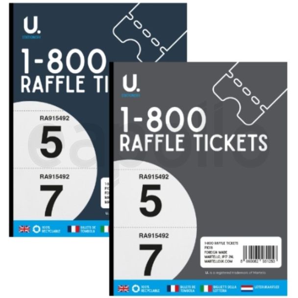 U. Raffle Tickets 1-800 - Assorted