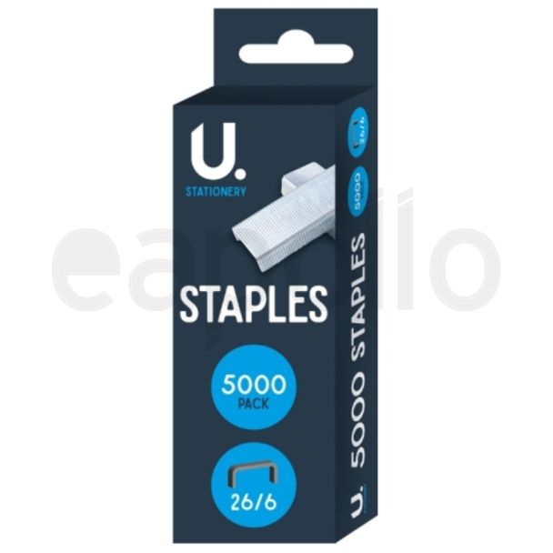 U 5000pcs Staples - Size 26/6