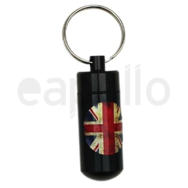Union Jack Design Ashtray Keyrings - Assorted 