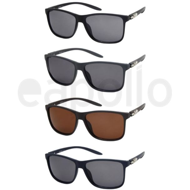Unisex Classic Matte Rectangular Sunglasses - Assorted