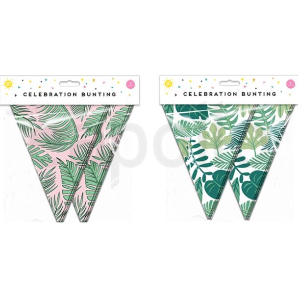 Summer Party Leaf Bunting - Assorted