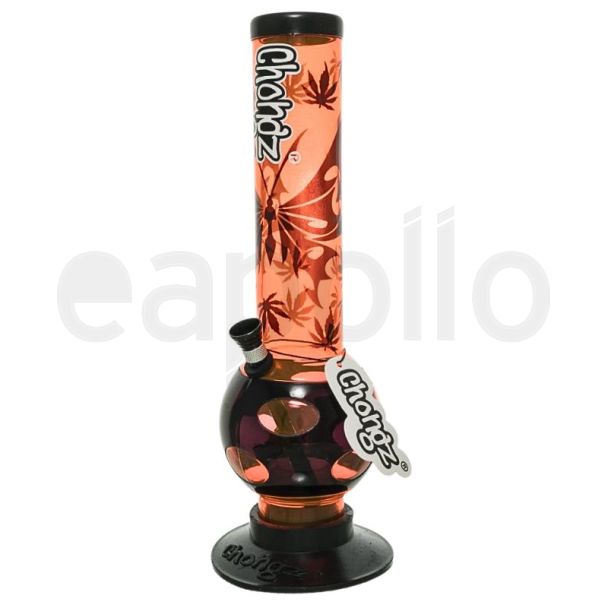 Chongz Acrylic "Red Admiral" Waterpipe - Asst. Colours (12 Inch)
