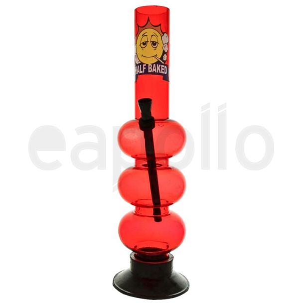 Half Baked "Easy Slider" Acrylic Waterpipe - Assorted Colours (12 inch)