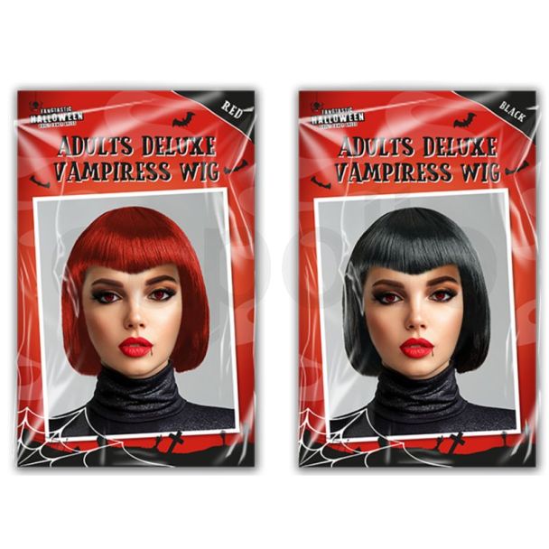 Halloween Vampiress Wig - Assorted