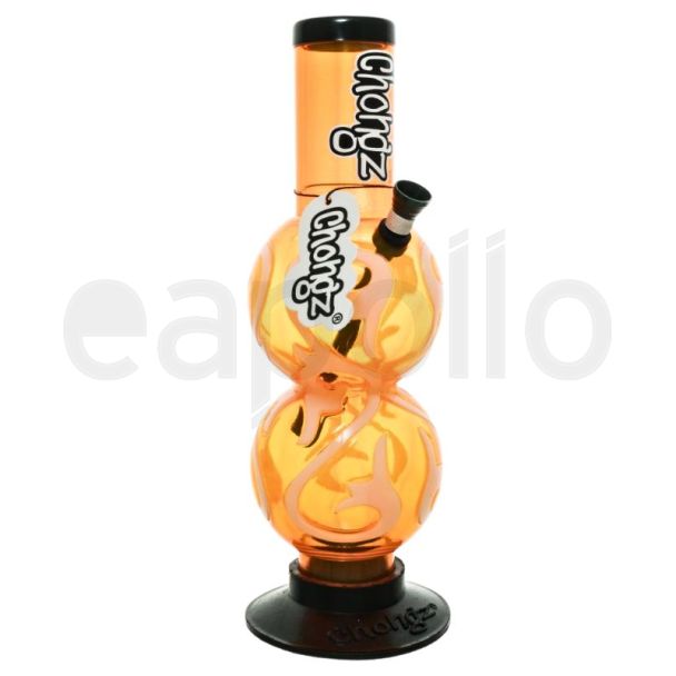 Chongz Acrylic "Plumz" Waterpipe - Asst. Colours (12 Inch)