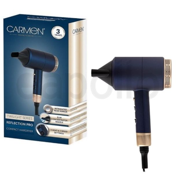 Carmen Twilight Lightweight Compact Hairdryer 