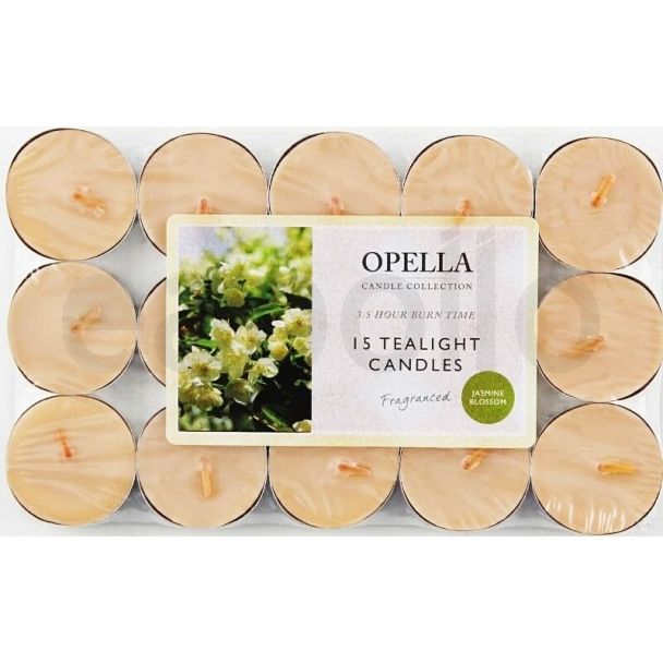 Opella Tealight Candles- Jasmine Blossom (Pack of 12)