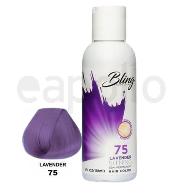 Bling Shining Semi-Permanent Hair Dye- Lavender (75) 