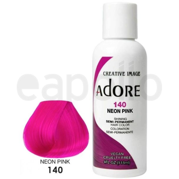 Wholesale Adore Semi-Permanent Hair Dye- Neon Pink (140)