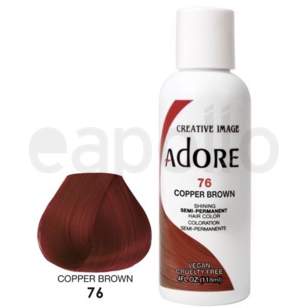 Wholesale Adore Semi-Permanent Hair Dye- Copper Brown (76)