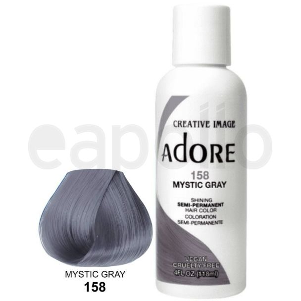 Wholesale Adore Semi-Permanent Hair Dye- Mystic Gray (158) 