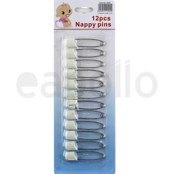 Large Snap Lock Nappy Pins 