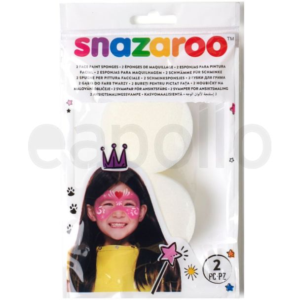 Snazaroo High Definition Face Paint Sponges - Set of 2