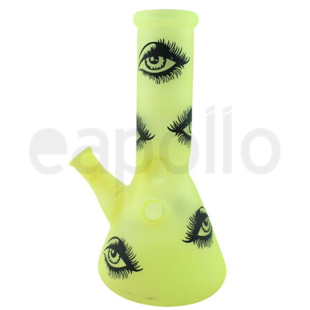 Eye Design Glass Waterpipe (8inch)  - Assorted