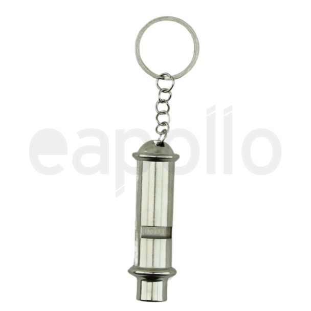 Police Whistle Design Silver Key Ring 
