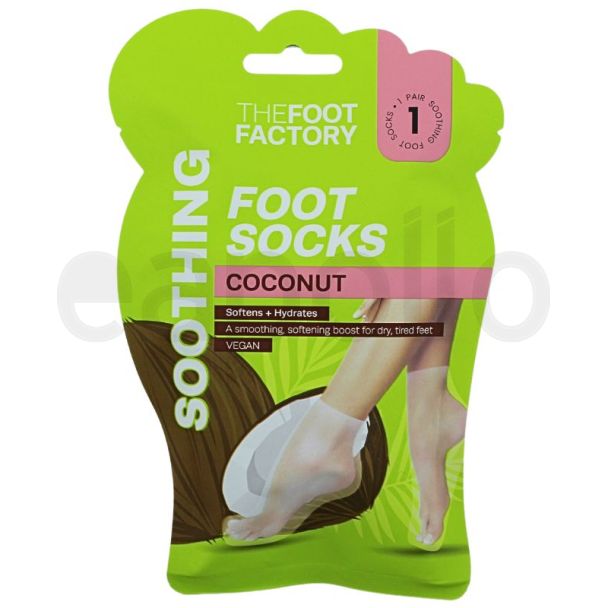 The Foot Factory Coconut Foot Socks - Soothing