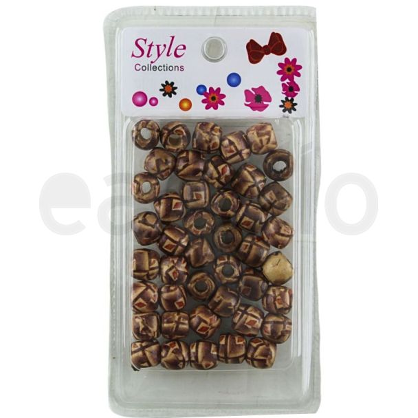 Hair Braiding Beads - Marble Design