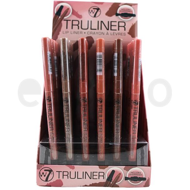 W7 Truliner Lip Liner Pencil With Sharpener - Assorted