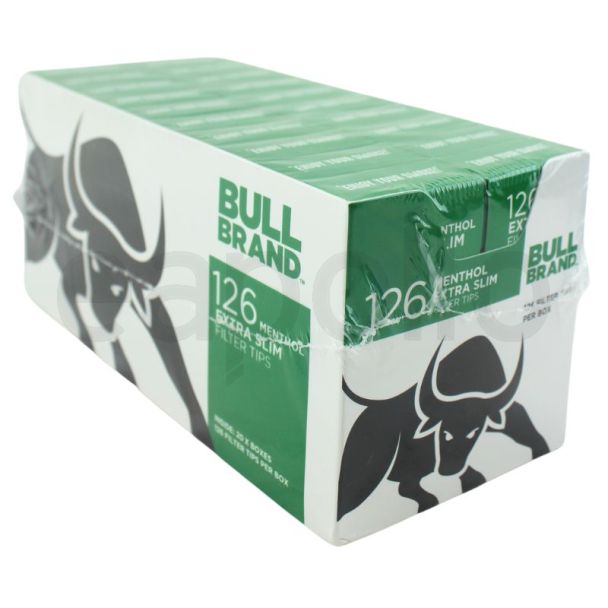 Bull Brand Menthol Extra Slim Tips (126)