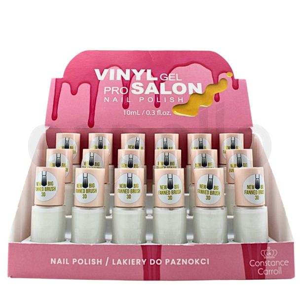 Constance Carroll Vinyl Gel Pro Salon Nail Polishes - Shade 02 (Snow)