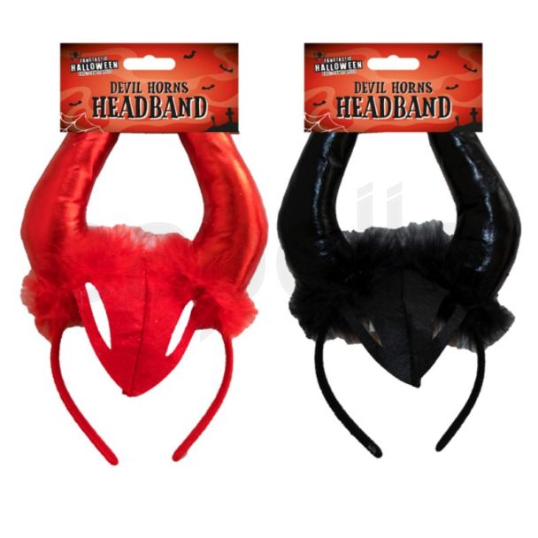 Halloween Devil Horns Headband - Assorted