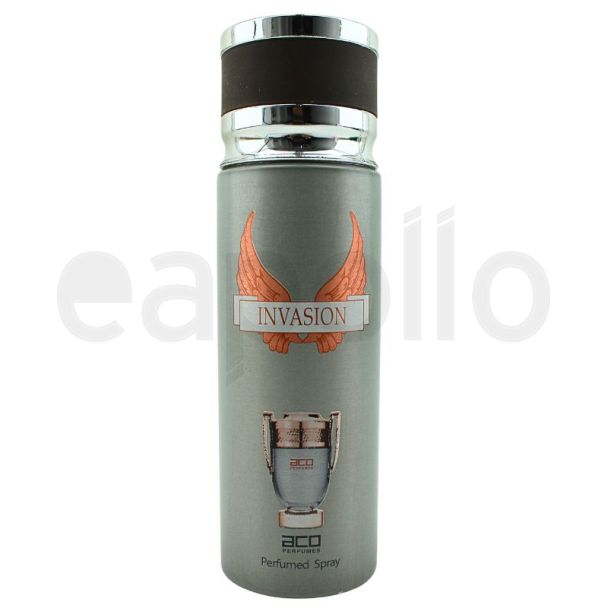 Aco Perfumes Men's Perfumed Spray - Invasion (200ml) 