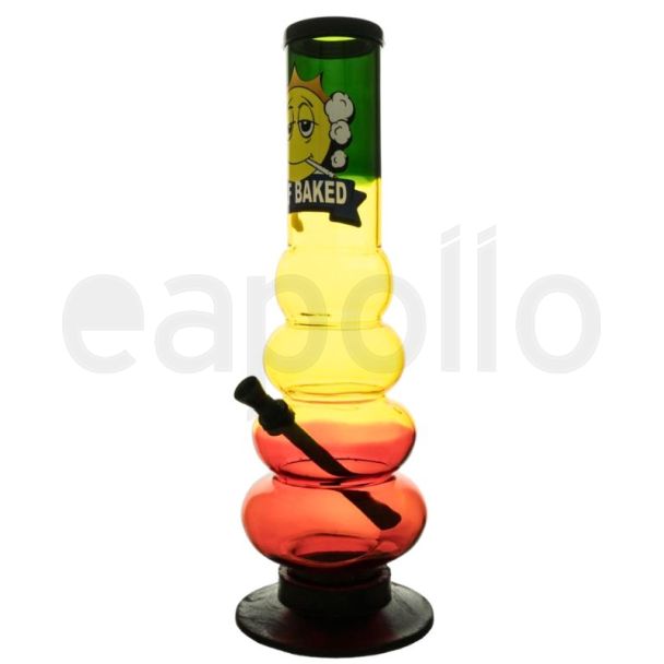 Half Baked "Nirvana" Acrylic Waterpipe - Assorted Colours (12 inch)